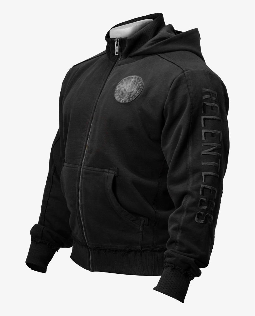 Black A Product Image Of Relentless Hoodie, Black - Hoodie, transparent png download
