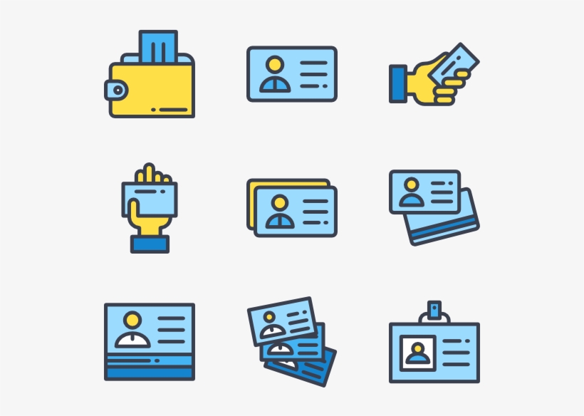 Business Card - Employee Card Icon, transparent png download