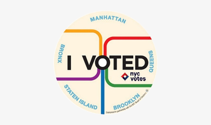 Nyc Campaign Finance Board - Voted Sticker Nyc 2017, transparent png download