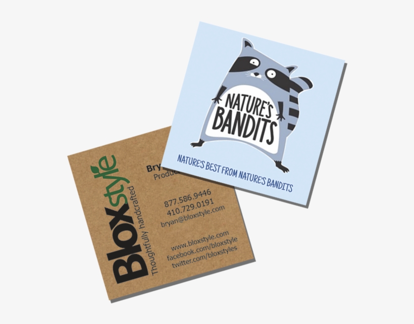 Square Business Cards - Nature's Bandits Organic Fruit & Veggie Stix, Variety, transparent png download