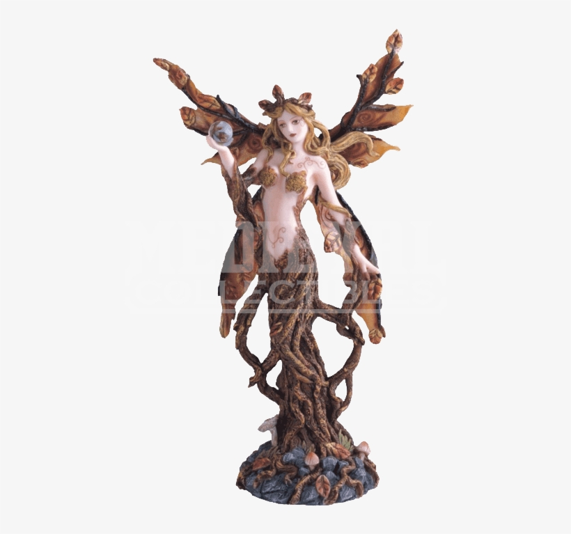 Autumn Dryad Fairy Statue - Dryad Statue, transparent png download