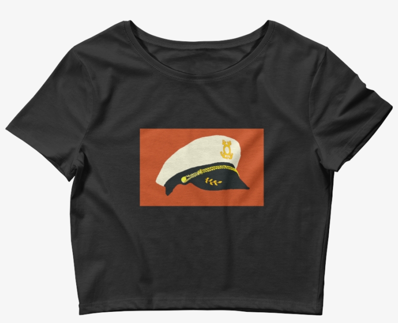 Captain's Hat Crop Top - Alien 1 - Post - Crew Top W, transparent png download