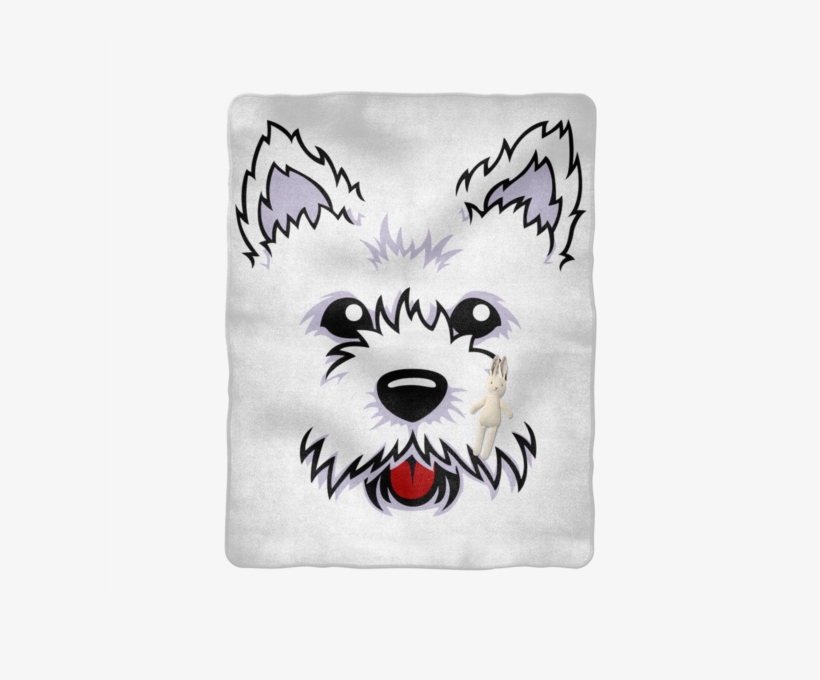 Westie Dog Face ﻿sublimation Baby Blanket - T-shirt, transparent png download