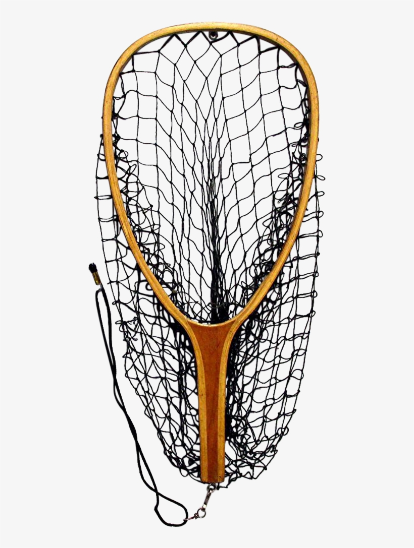 Wood Frame Fly Fishing Net - Field Lacrosse, transparent png download