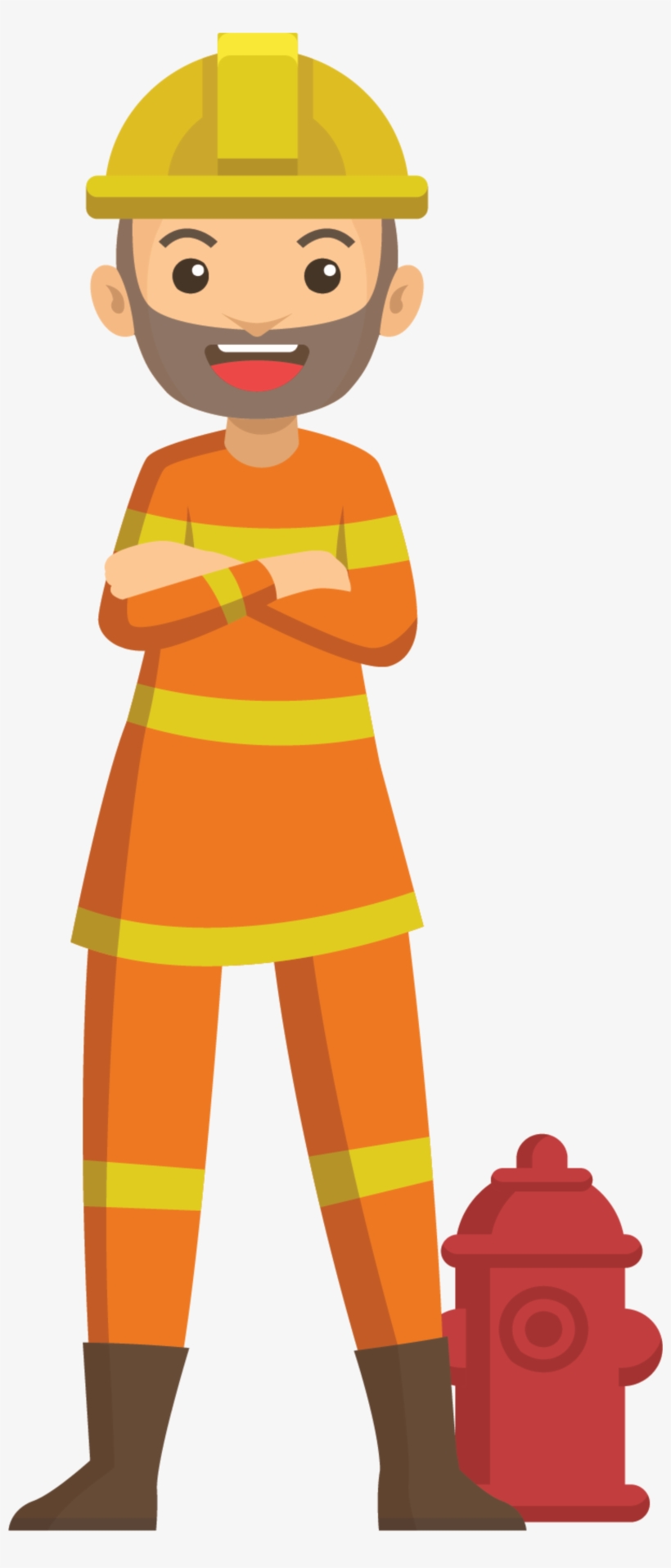 Cute Hand Drawn Wind Yellow Workers Labor Day Holiday - Laborer, transparent png download