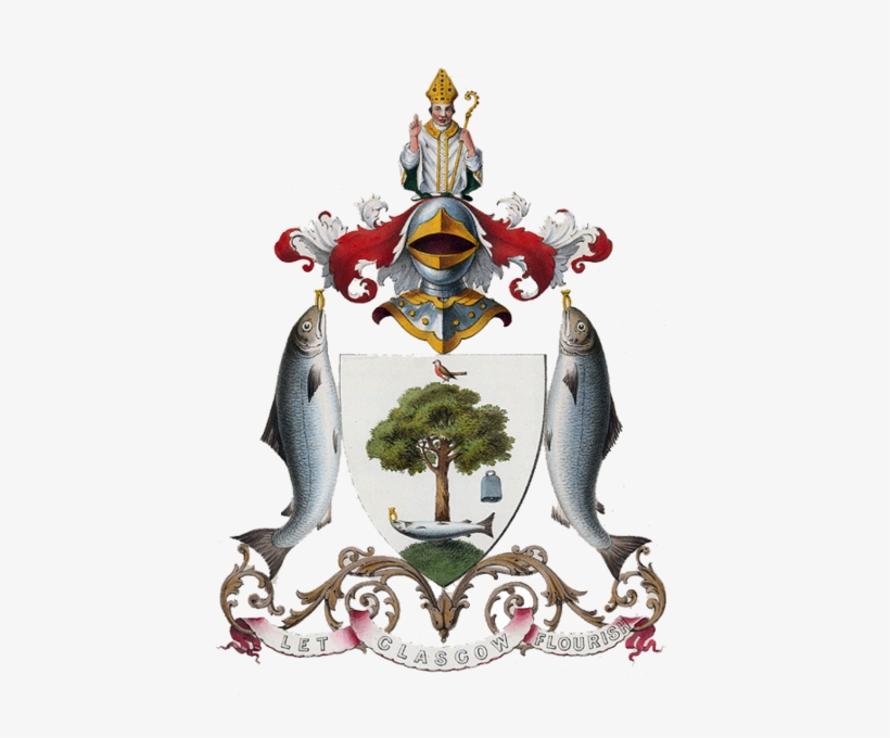 Glasgow Coat Of Arms - St Mungo Coat Of Arms, transparent png download