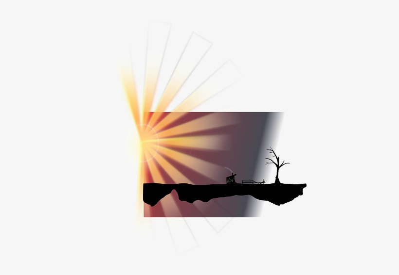Sun, Cartoon, Light, Sunset, Night, Dark, Japanese - Clip Art, transparent png download