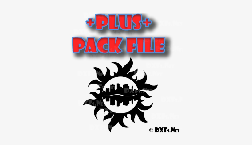 Dxf279-p Cityscape Buildings Mirrored Sun Silhouette - Half Circle Design Cnc, transparent png download