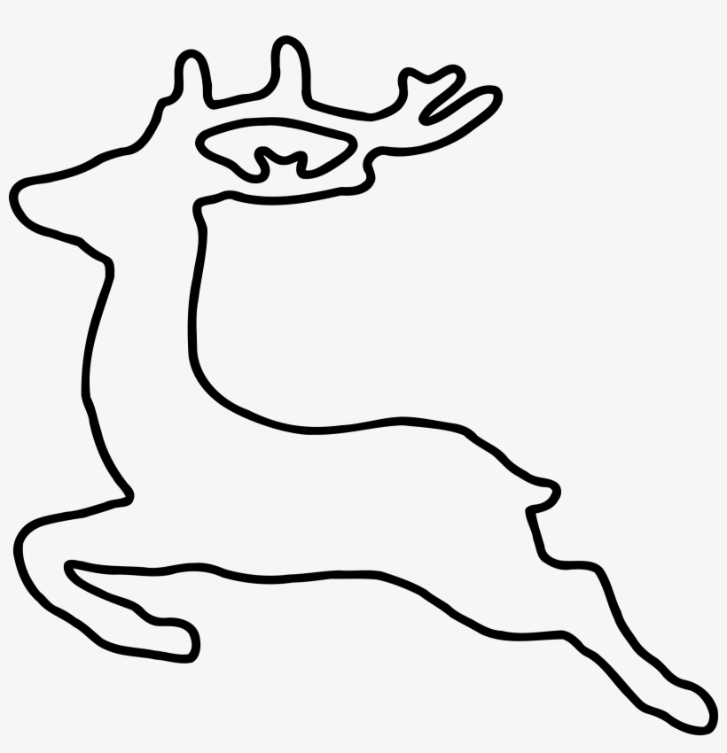 This Free Icons Png Design Of Jumping Deer Silhouette, transparent png download