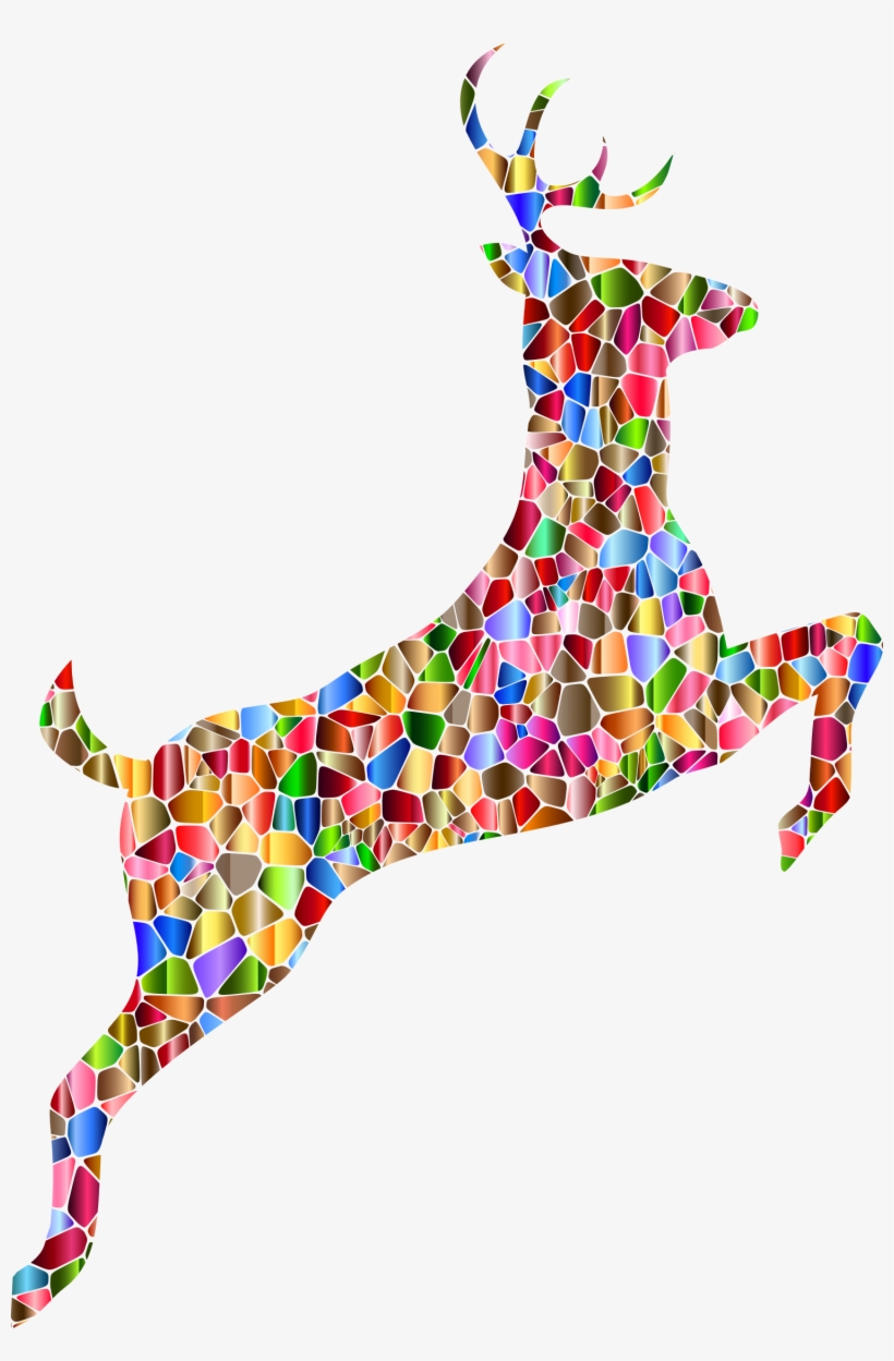 This Free Icons Png Design Of Chromatic Tiled Leaping, transparent png download