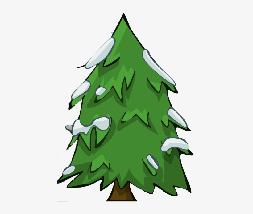 Snowy Tree Large - Pine, transparent png download