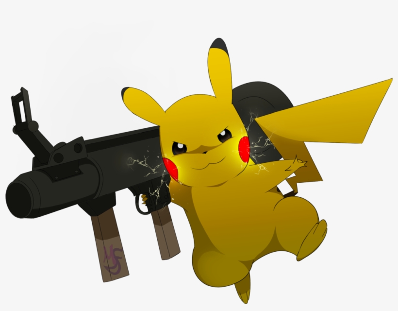 Pokémon Red And Blue Pokémon X And Y Pikachu Jessie - Pikachu With Rocket Launcher, transparent png download