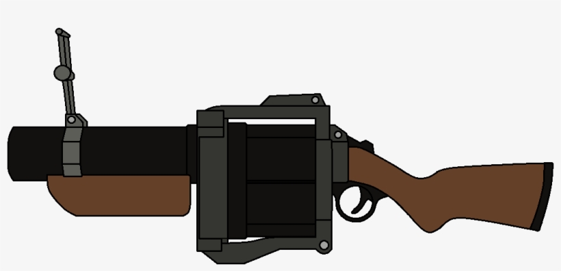 Clip Walfas Custom Tf Grenade By Grayfox On - Tf2 Grenade Launcher Drawing, transparent png download