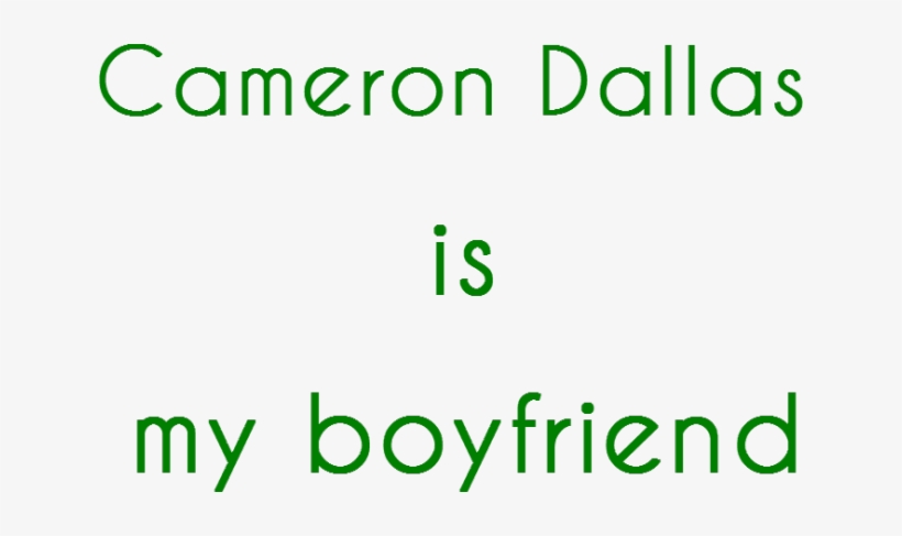 Cameron Dallas Is My Boyfriend - Friendship, transparent png download