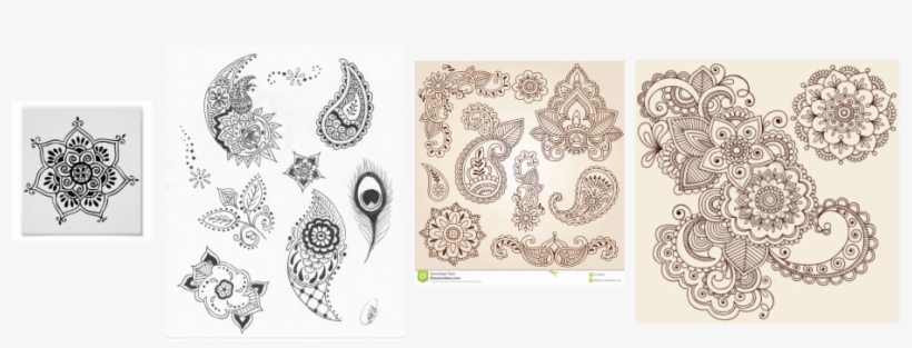 How To Mix The Henna Paste - Decorative Drawing Shower Curtain, transparent png download