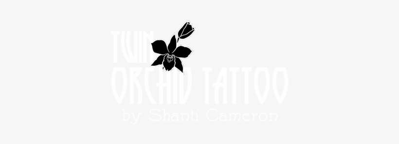 Twin Orchid Tattoo By Shanti Cameron - Graphic Design, transparent png download