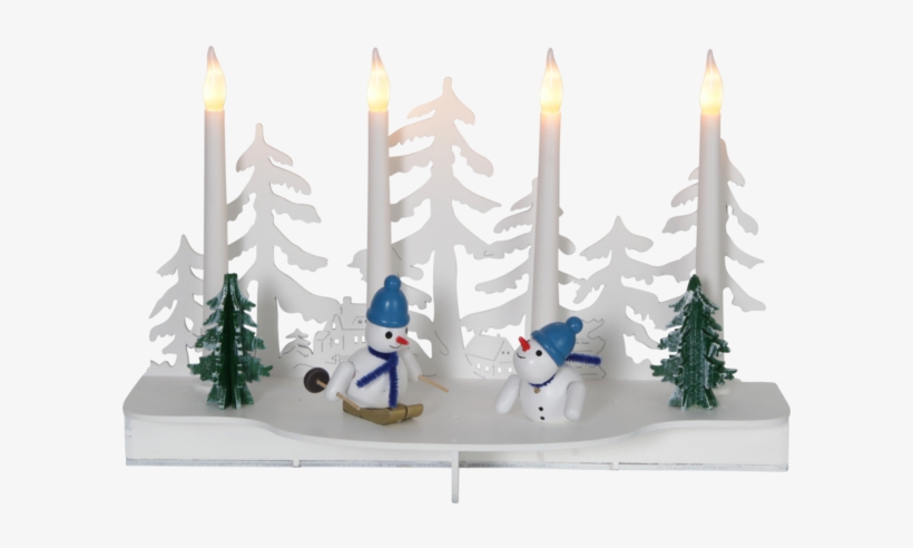 Candlestick Snowy - Led Schwibbogen Rudolph With Integrated Timer, transparent png download