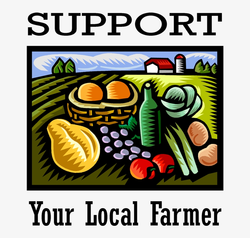 Transparent Molokai Organic Farm Guide - Cafepress Support Your Local Farmer Square Sticker, transparent png download