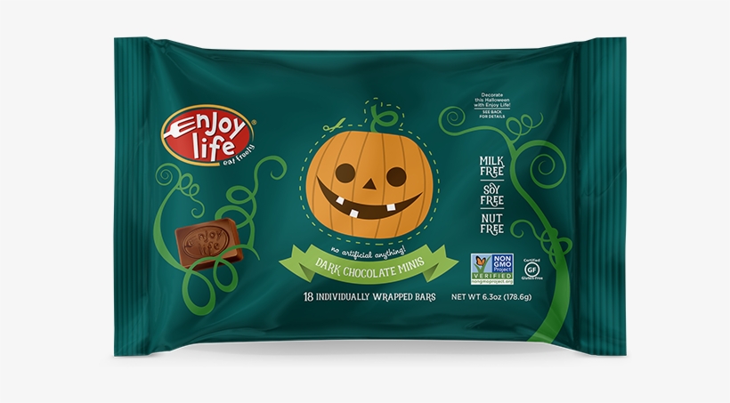 Halloween Dark Chocolate Minis - Enjoy Life Chocolate Halloween, transparent png download