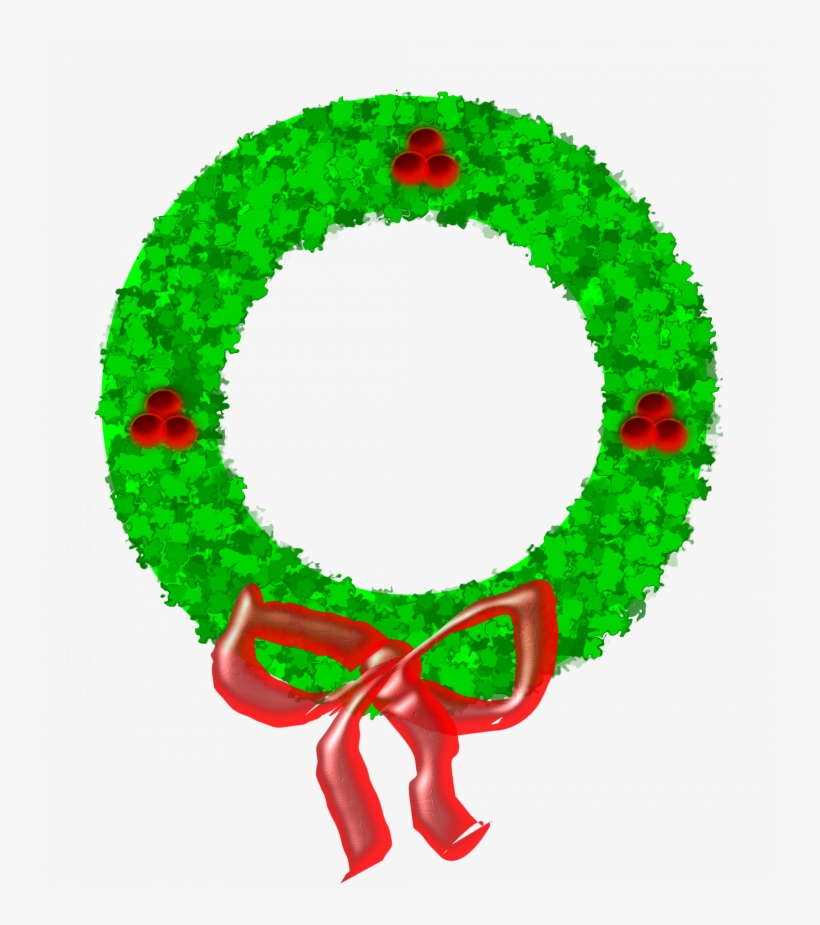 Christmas ~ Phenomenal Christmas Wreath Clip Art Biaeg6d8t - Merry Christmas Pug Greeting Cards, transparent png download