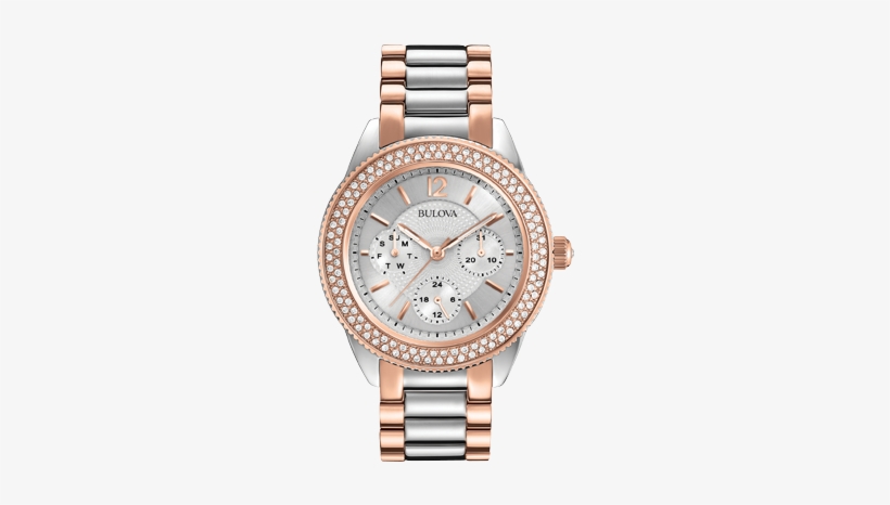 Reloj Bulova Cristales Swarovski - Gold Bulova Womens Watches, transparent png download