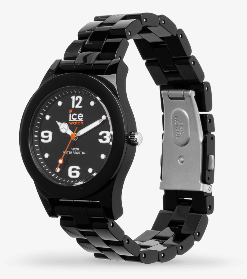 Ice Slim - Black - Analog Watch, transparent png download