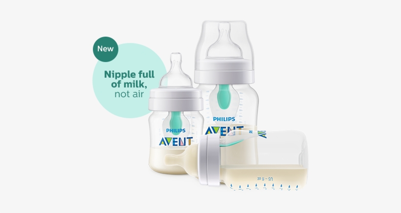 Anti-colic Baby Bottle With Airfree Vent - Philips Anti Colic Bottles, transparent png download