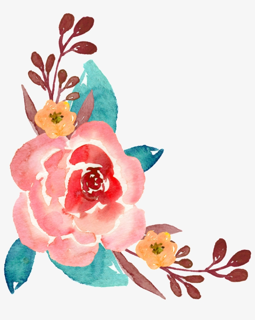 Ornamental Material For Hand-painted Watercolor Plants - 花草 水彩, transparent png download