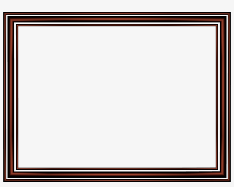 Shiny Metallic Elegant 3 Separate Bands Rectangular - Cadre Photo Pour Montage, transparent png download