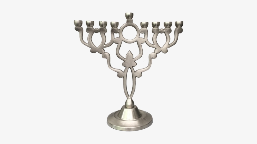 Hanukkah Menorah - Pewter - Menorah, transparent png download