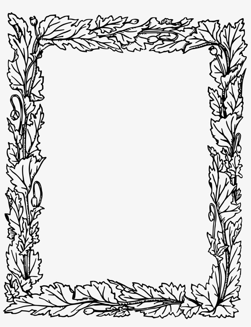 This Free Icons Png Design Of Leafy Frame 3, transparent png download