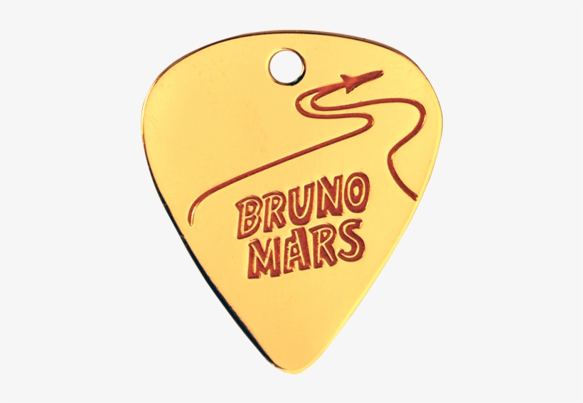 Custom Guitar Pick With An Etched Logo Filled With - Guitar, transparent png download