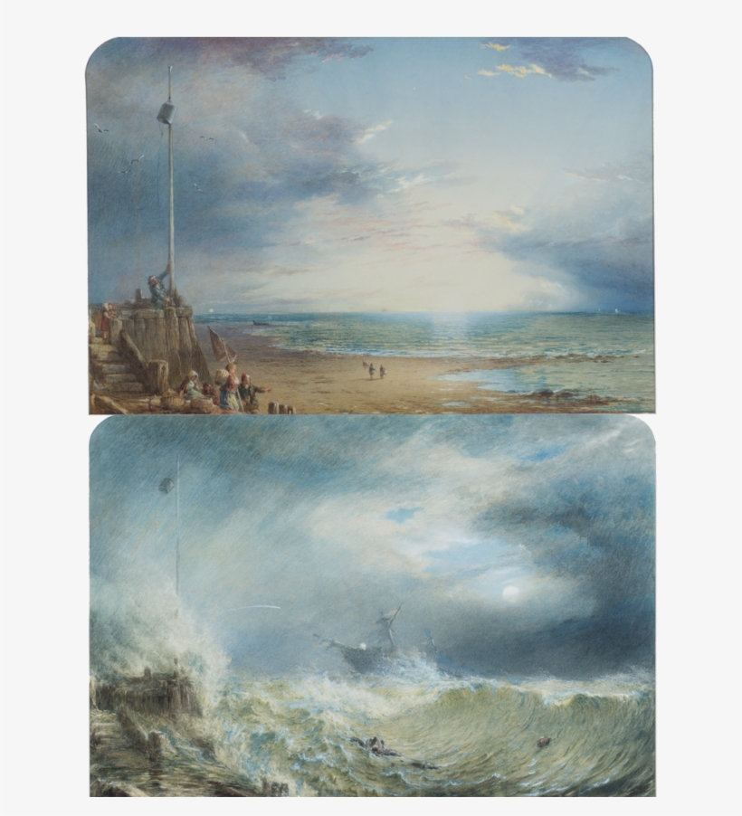 Vintage 19th Century Ink And Watercolor On Paper - Watercolor Painting, transparent png download