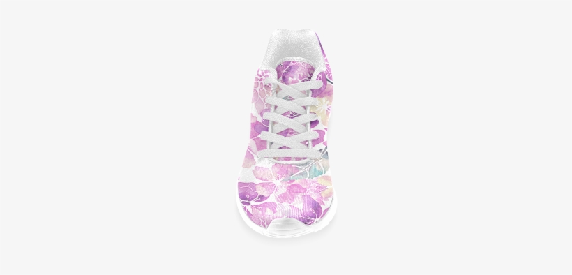 Watercolor Flower Pattern Men's Running Shoes - Watercolor Painting, transparent png download