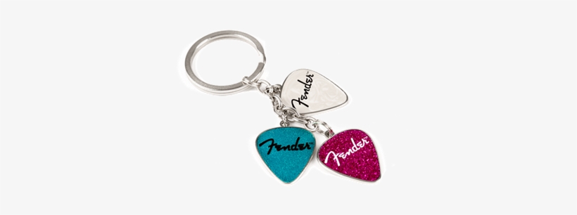Fender Guitar Picks Keychain - Fender 910-0275-000 Pink / Turquoise / Pearl Guitar, transparent png download