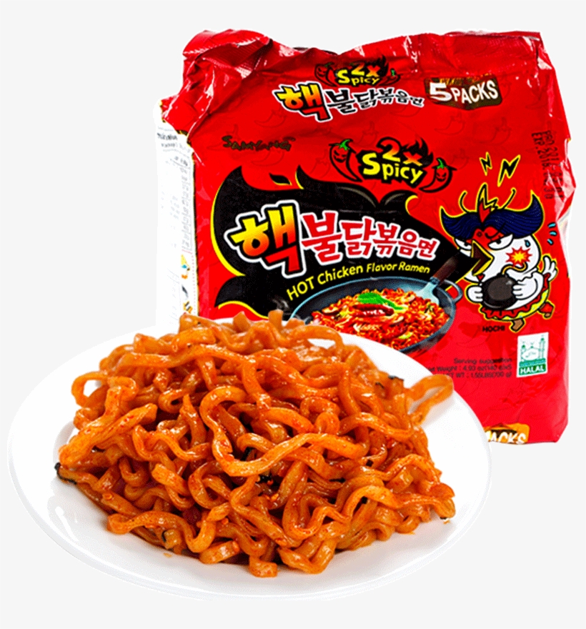 Png Black And White Stock Usd Three Raise Double Turkey - Samyang 2x Spicy Hot Chicken Flavor Ramen, 1.55 Pound, transparent png download