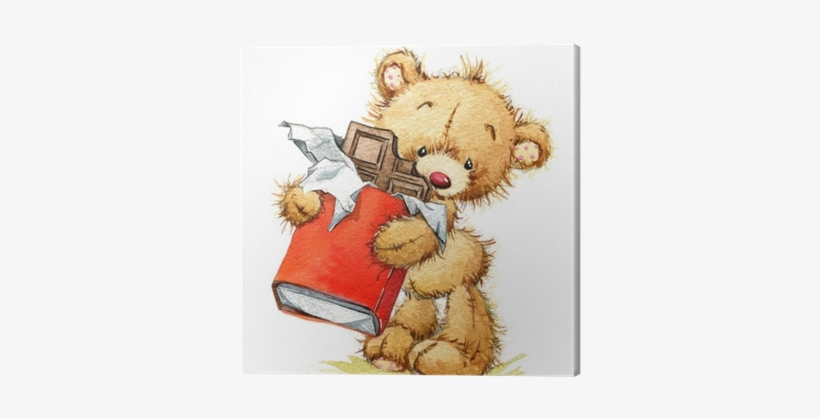 Cute Teddy Bear For Kid Birthday Background - Teddy Bear, transparent png download