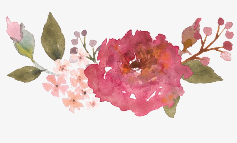 17 Best Images About Burger, Buns, Sandwich & Co - Vintage Watercolor Flowers Png, transparent png download