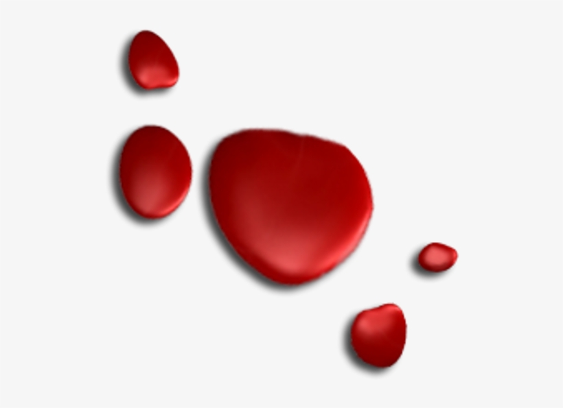 Red Vinyl Bloody Zombie Hand Print Decal Set - Heart, transparent png download