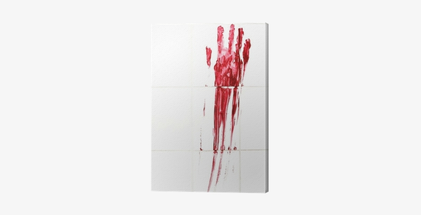 Bloody Handprint On Wall, transparent png download