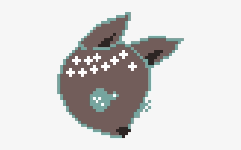 Pixel Art - Cute Deer Pixel Art, transparent png download