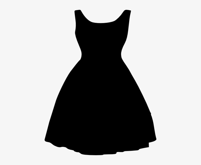 Plus Size Little Black Dress Clip Art At Clker, transparent png download