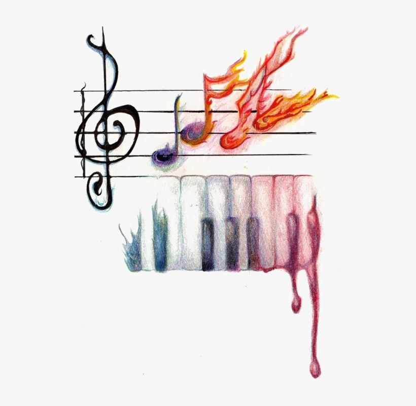 Art Music Drawing Musical Note Sheet Music Dibujos De Notas