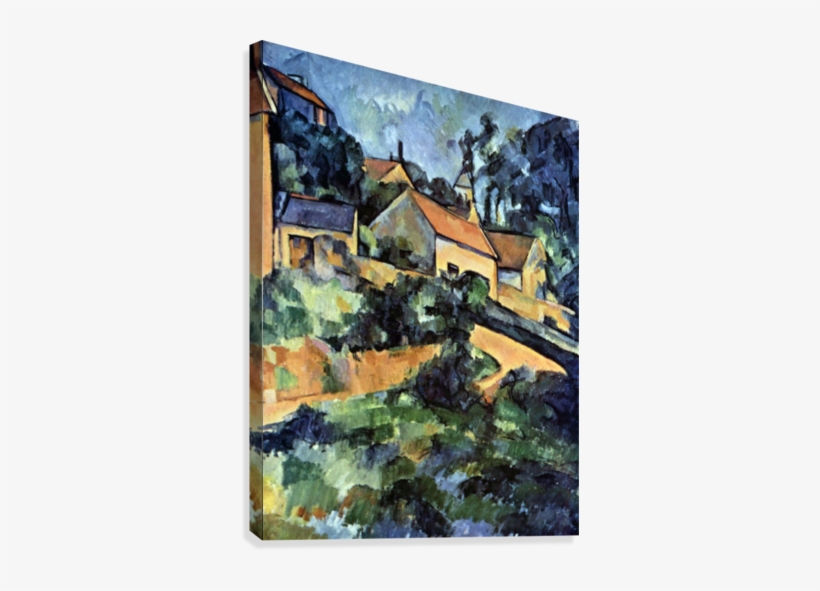 Road Curve In Montgeroult By Cezanne Canvas Print - Turning Road Cezanne, transparent png download
