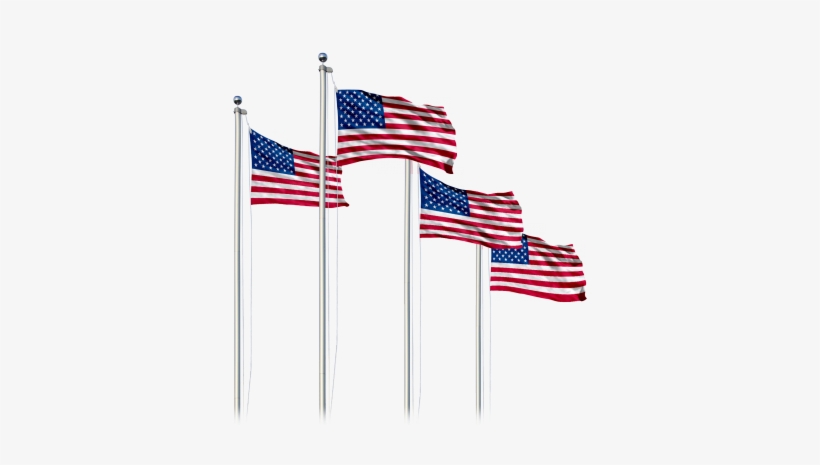 Usa Flag W/ Optional Flagpole - Flag, transparent png download