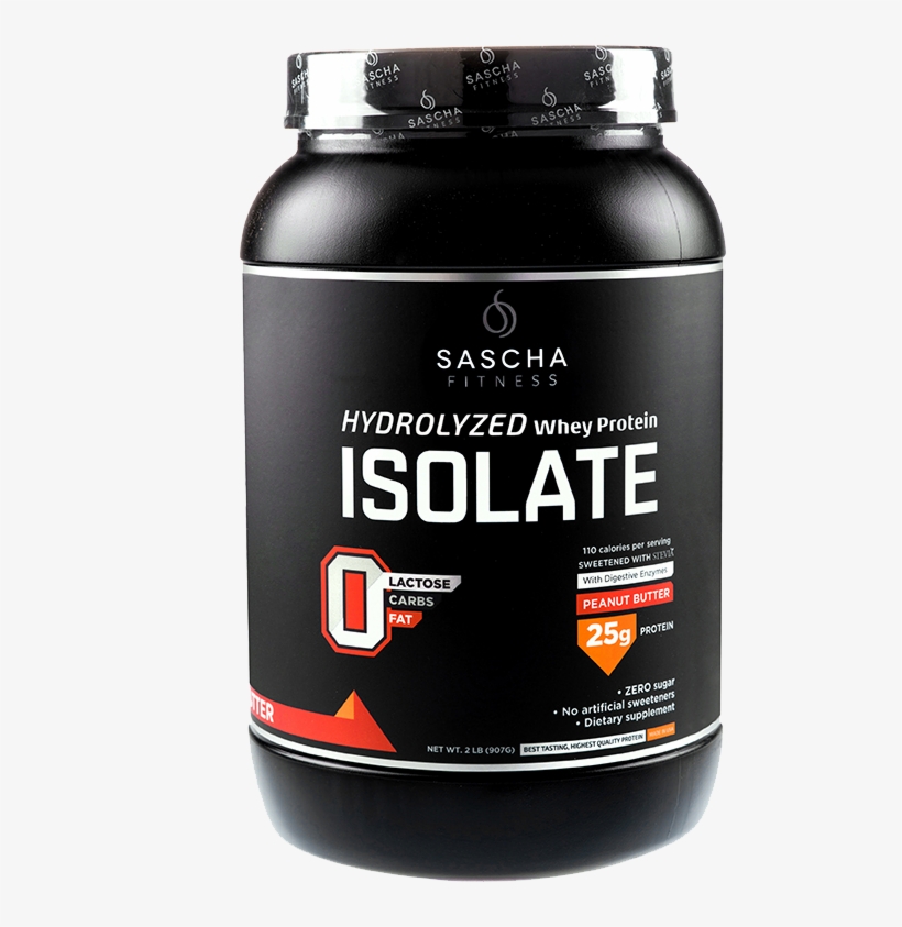 Sascha Fitness Hydrolyzed Whey Protein Isolate,100% - Grass Fed Hydrolyzed Whey, transparent png download