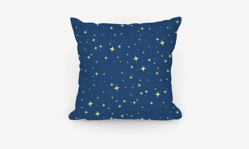 Blue Twinkling Star Sparkles Pattern Pillow - Color Blind Test Baseball, transparent png download