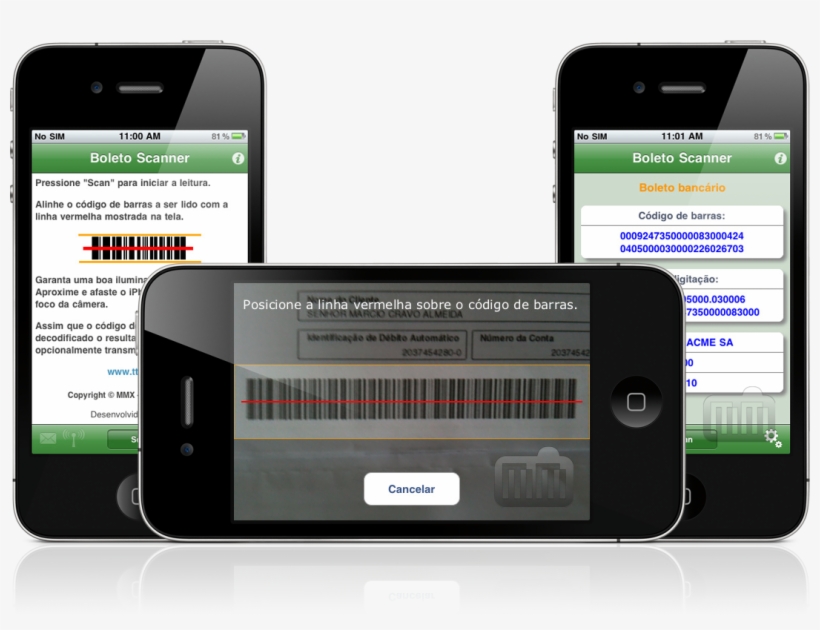 Boleto Scanner - Iphone - Iphone, transparent png download
