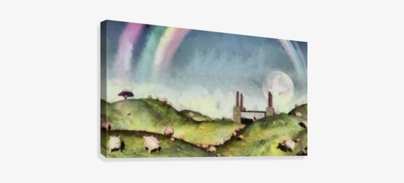 Under The Rainbow Canvas Print - Sky, transparent png download