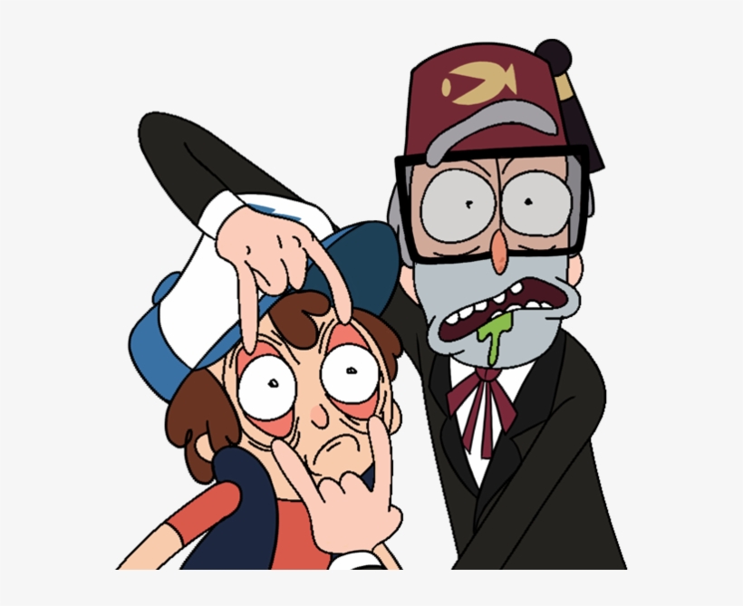 Rick Sanchez Cartoon Vision Care Fictional Character - Gravity Falls Rick And Morty Animation, transparent png download